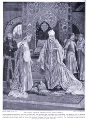 The Papal Legate tramples on John